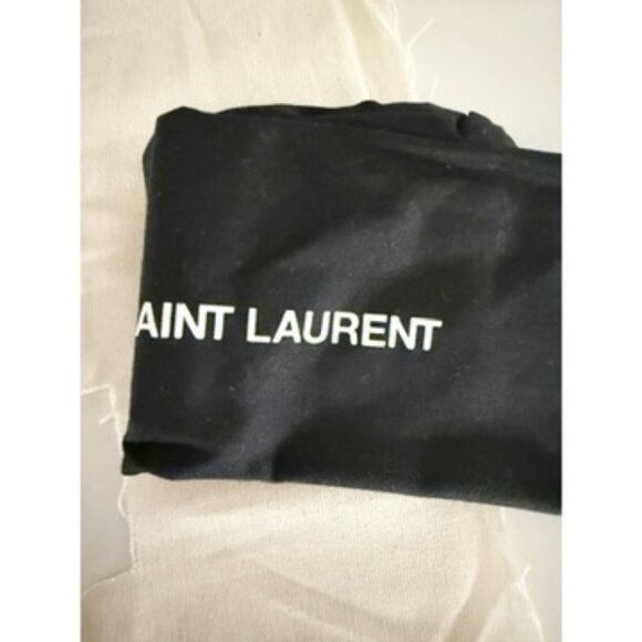 Saint Laurent Patent Smoking Clutch Black NEW - Picture 9 of 12